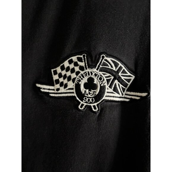 TRIUMPH MOTORCYCLES Triumph Ace Cafe T-Shirt Mens Large Black - Picture 4 of 11